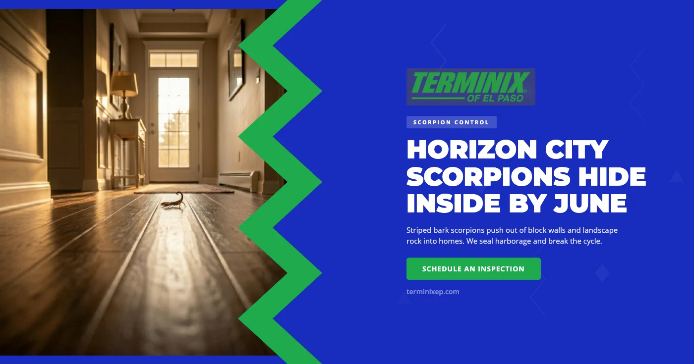 Scorpion Surge in Horizon City, TX: June Heat Drives Them Indoors